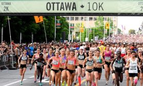 Professional athletes from around the world come to Ottawa to compete in the 10K IAAF race